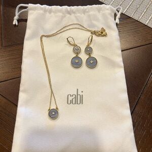 Cabi Misty necklace and earrings. Spring season 2024